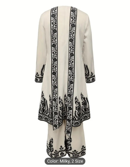 Desi Loose Fit Ensemble Set with Floral Pattern